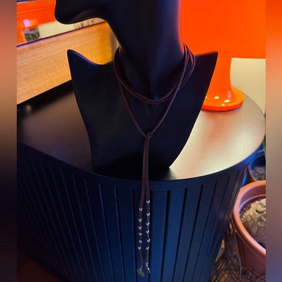 Boho Brown Wrap Around Necklace🌙🌻 - Picture 2 of 5